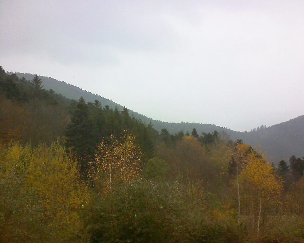 Le petit ballon vu depuis le Domaine Langmatt à Murbach le 19.11.2018 à 14:00 Le petit ballon (Alsace, Vosges) le 19.11.2018 à 14:00