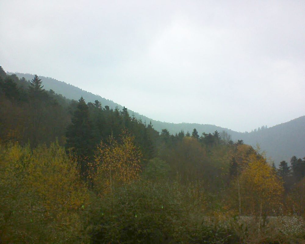 Le petit ballon vu depuis le Domaine Langmatt à Murbach le 19.11.2018 à 14:45 Le petit ballon (Alsace, Vosges) le 19.11.2018 à 14:45