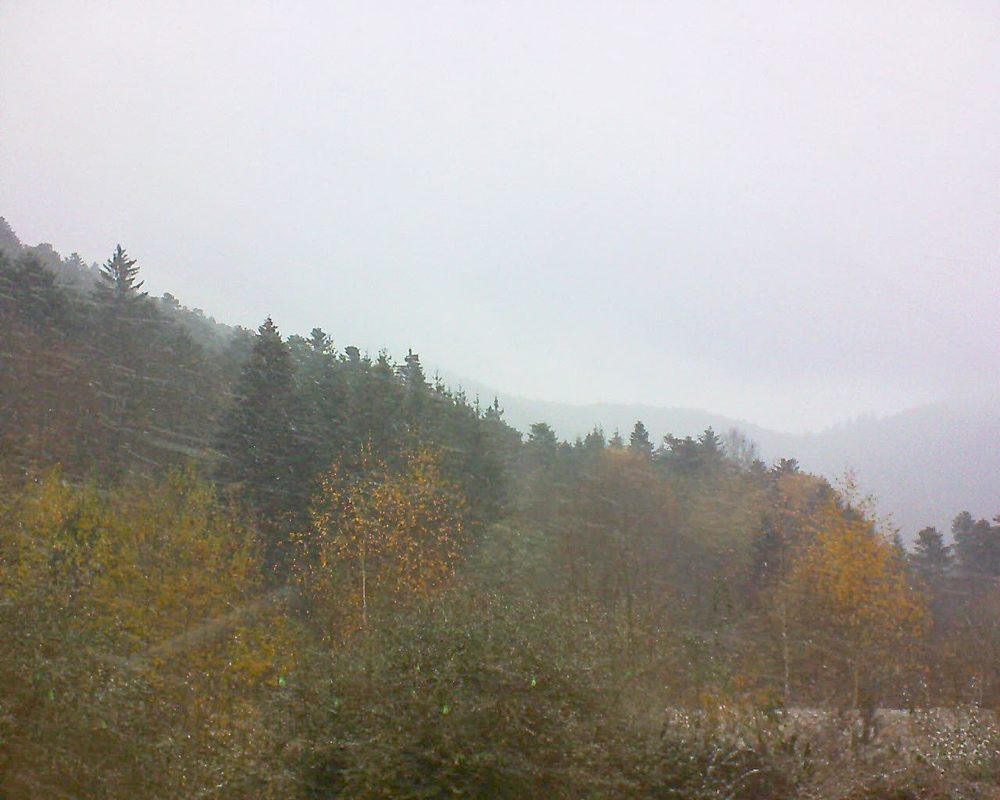 Le petit ballon vu depuis le Domaine Langmatt à Murbach le 19.11.2018 à 15:45 Le petit ballon (Alsace, Vosges) le 19.11.2018 à 15:45