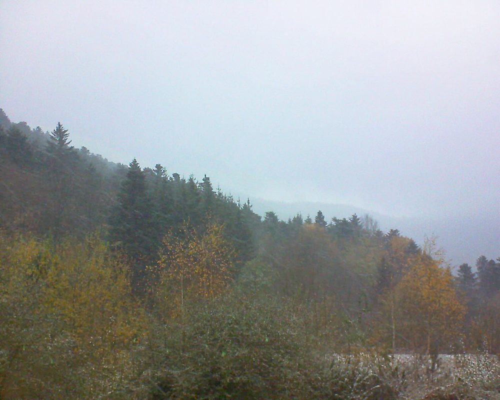 Le petit ballon vu depuis le Domaine Langmatt à Murbach le 19.11.2018 à 16:00 Le petit ballon (Alsace, Vosges) le 19.11.2018 à 16:00