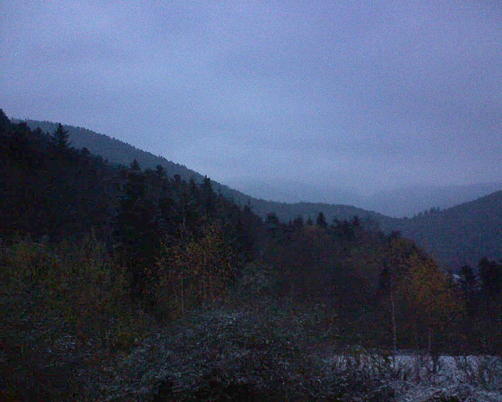 Le petit ballon vu depuis le Domaine Langmatt à Murbach le 20.11.2018 à 07:30 Le petit ballon (Alsace, Vosges) le 20.11.2018 à 07:30