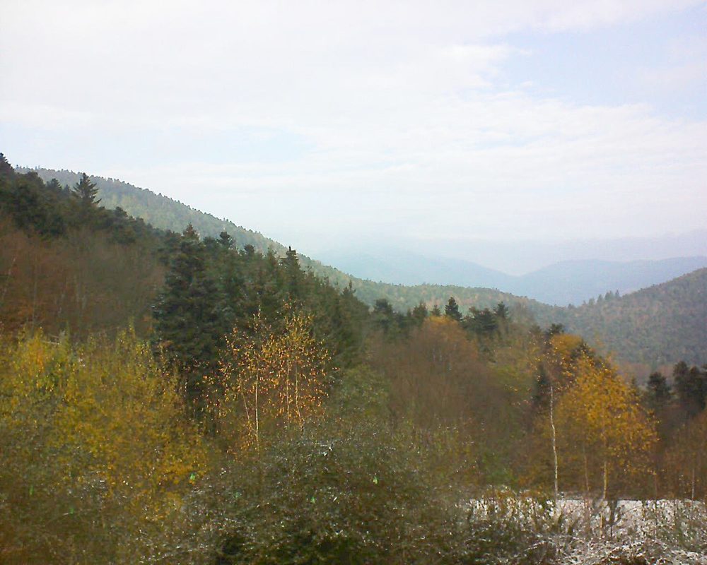 Le petit ballon vu depuis le Domaine Langmatt à Murbach le 20.11.2018 à 11:30 Le petit ballon (Alsace, Vosges) le 20.11.2018 à 11:30