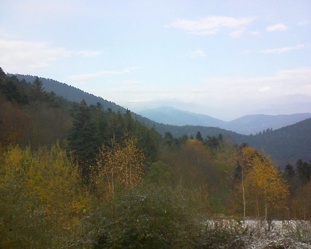 Le petit ballon vu depuis le Domaine Langmatt à Murbach le 20.11.2018 à 12:30 Le petit ballon (Alsace, Vosges) le 20.11.2018 à 12:30
