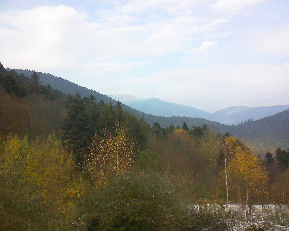 Le petit ballon vu depuis le Domaine Langmatt à Murbach le 20.11.2018 à 13:00 Le petit ballon (Alsace, Vosges) le 20.11.2018 à 13:00