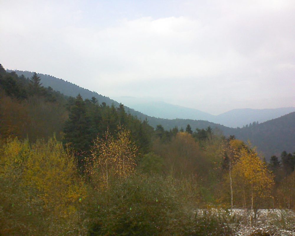 Le petit ballon vu depuis le Domaine Langmatt à Murbach le 20.11.2018 à 13:30 Le petit ballon (Alsace, Vosges) le 20.11.2018 à 13:30
