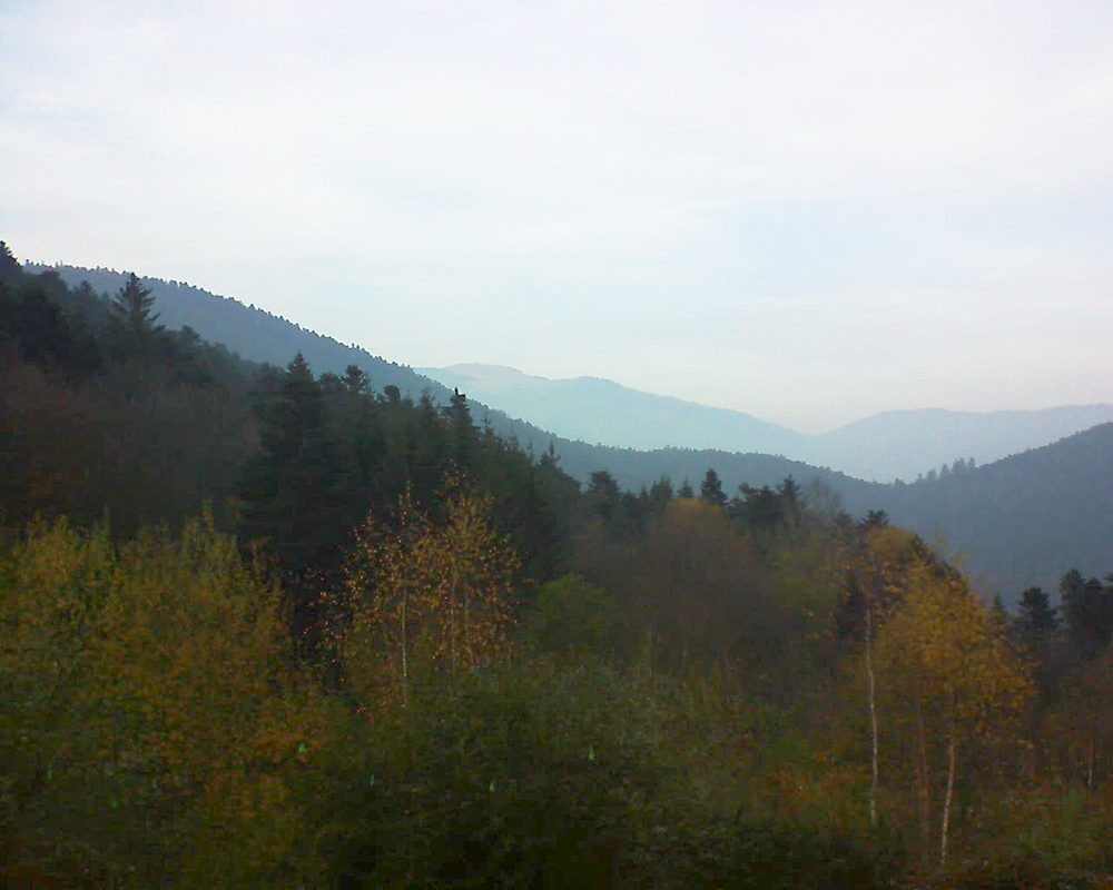 Le petit ballon vu depuis le Domaine Langmatt à Murbach le 21.11.2018 à 15:30 Le petit ballon (Alsace, Vosges) le 21.11.2018 à 15:30