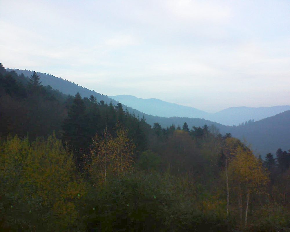 Le petit ballon vu depuis le Domaine Langmatt à Murbach le 21.11.2018 à 16:00 Le petit ballon (Alsace, Vosges) le 21.11.2018 à 16:00