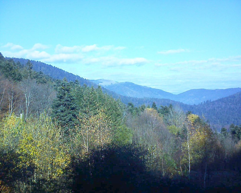 Le petit ballon vu depuis le Domaine Langmatt à Murbach le 22.11.2018 à 11:45 Le petit ballon (Alsace, Vosges) le 22.11.2018 à 11:45