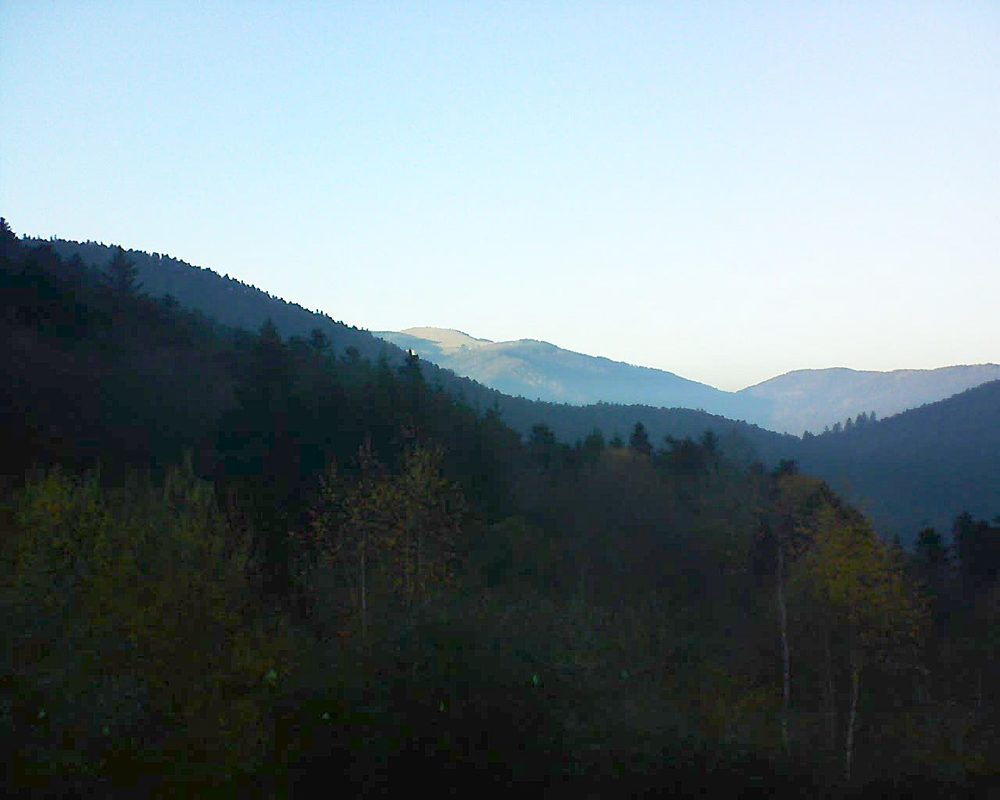Le petit ballon vu depuis le Domaine Langmatt à Murbach le 22.11.2018 à 16:00 Le petit ballon (Alsace, Vosges) le 22.11.2018 à 16:00