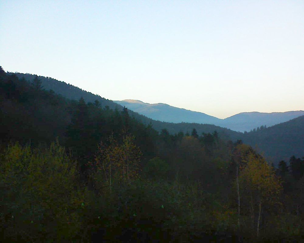 Le petit ballon vu depuis le Domaine Langmatt à Murbach le 22.11.2018 à 16:30 Le petit ballon (Alsace, Vosges) le 22.11.2018 à 16:30