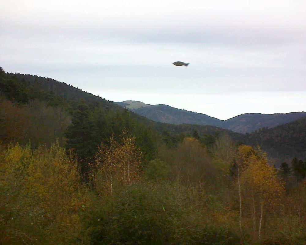 Le petit ballon vu depuis le Domaine Langmatt à Murbach le 23.11.2018 à 12:45 Le petit ballon (Alsace, Vosges) le 23.11.2018 à 12:45