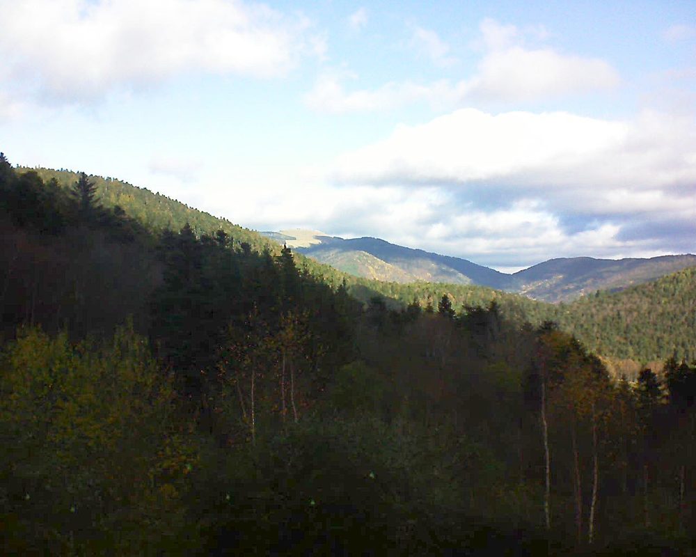 Le petit ballon vu depuis le Domaine Langmatt à Murbach le 24.11.2018 à 11:00 Le petit ballon (Alsace, Vosges) le 24.11.2018 à 11:00