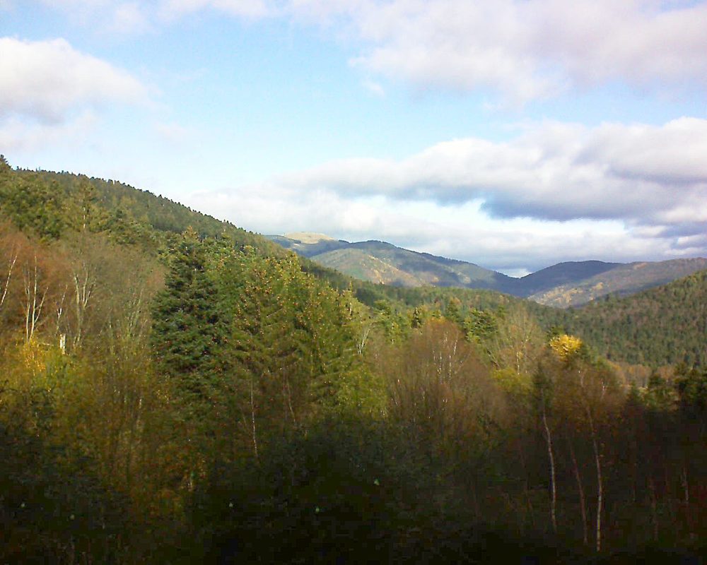 Le petit ballon vu depuis le Domaine Langmatt à Murbach le 24.11.2018 à 11:15 Le petit ballon (Alsace, Vosges) le 24.11.2018 à 11:15
