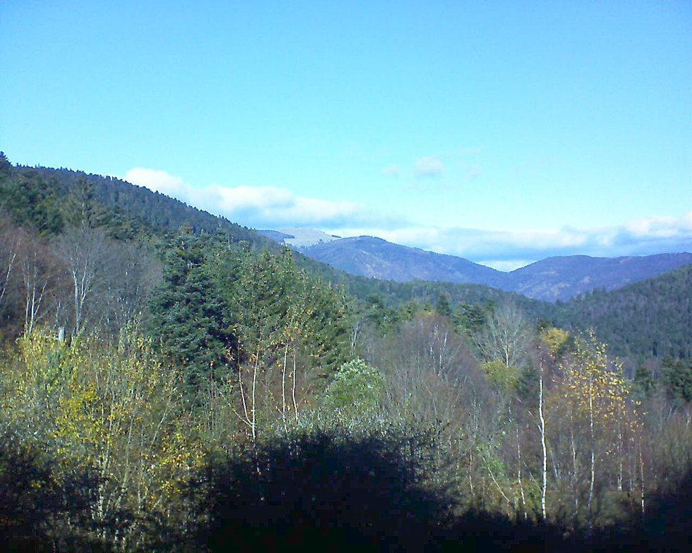 Le petit ballon vu depuis le Domaine Langmatt à Murbach le 24.11.2018 à 12:15 Le petit ballon (Alsace, Vosges) le 24.11.2018 à 12:15
