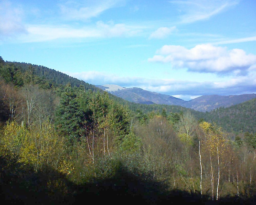 Le petit ballon vu depuis le Domaine Langmatt à Murbach le 24.11.2018 à 13:00 Le petit ballon (Alsace, Vosges) le 24.11.2018 à 13:00