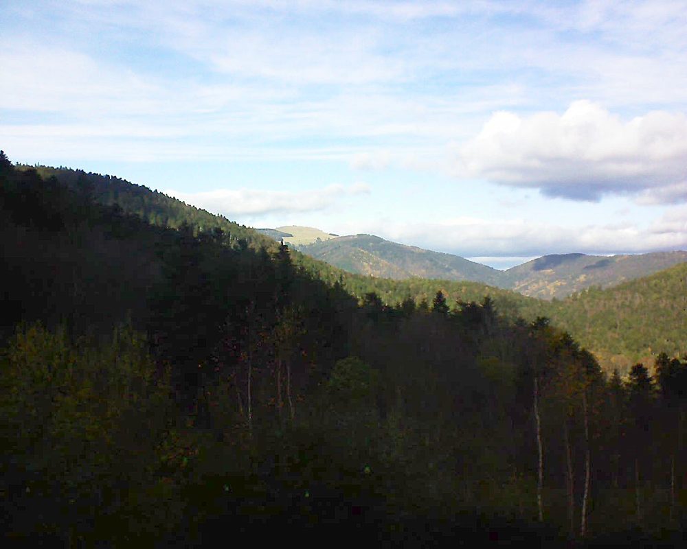 Le petit ballon vu depuis le Domaine Langmatt à Murbach le 24.11.2018 à 13:15 Le petit ballon (Alsace, Vosges) le 24.11.2018 à 13:15
