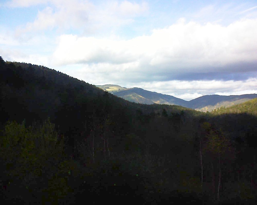 Le petit ballon vu depuis le Domaine Langmatt à Murbach le 24.11.2018 à 13:30 Le petit ballon (Alsace, Vosges) le 24.11.2018 à 13:30