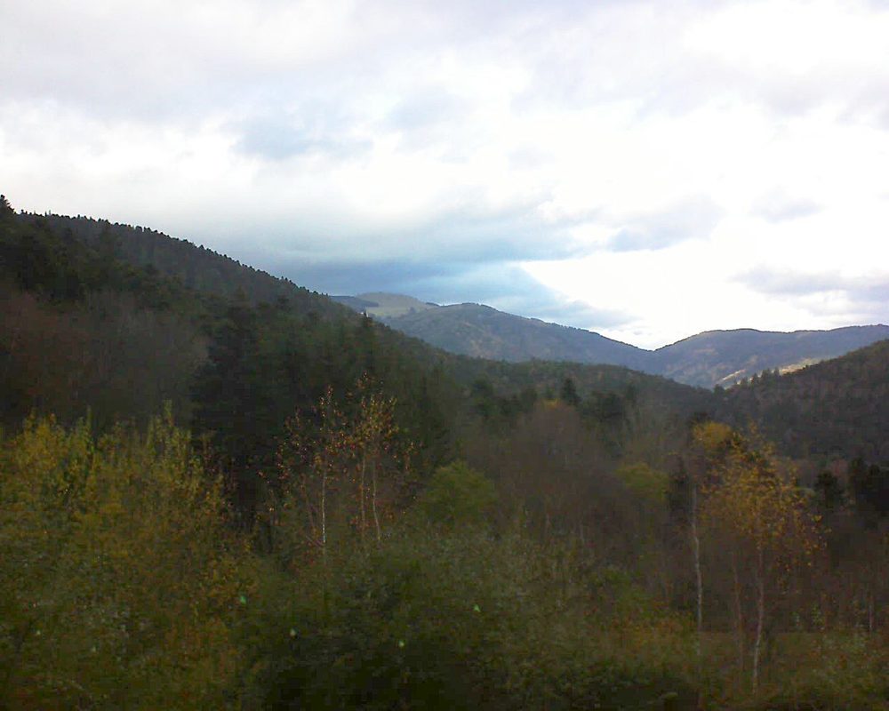 Le petit ballon vu depuis le Domaine Langmatt à Murbach le 24.11.2018 à 14:45 Le petit ballon (Alsace, Vosges) le 24.11.2018 à 14:45