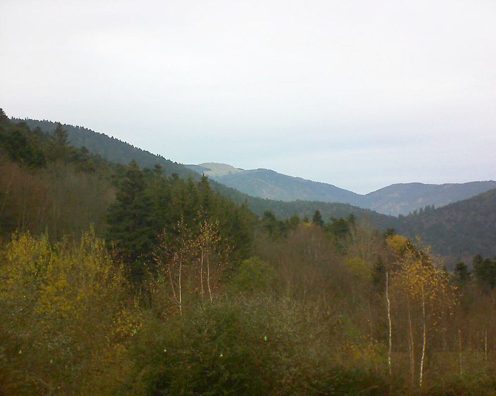 Le petit ballon vu depuis le Domaine Langmatt à Murbach le 25.11.2018 à 13:00 Le petit ballon (Alsace, Vosges) le 25.11.2018 à 13:00