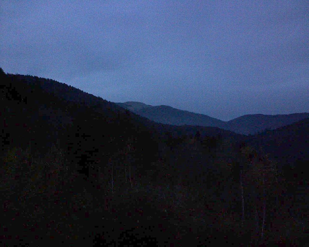 Le petit ballon vu depuis le Domaine Langmatt à Murbach le 25.11.2018 à 17:00 Le petit ballon (Alsace, Vosges) le 25.11.2018 à 17:00