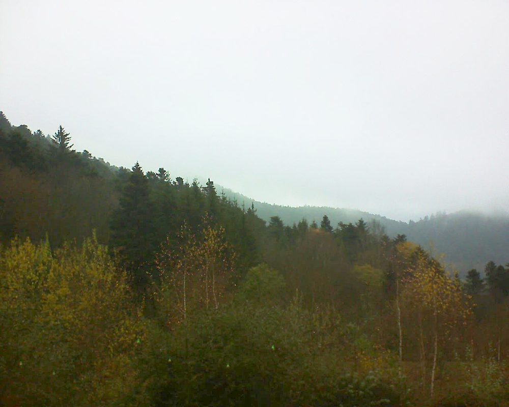 Le petit ballon vu depuis le Domaine Langmatt à Murbach le 26.11.2018 à 10:45 Le petit ballon (Alsace, Vosges) le 26.11.2018 à 10:45