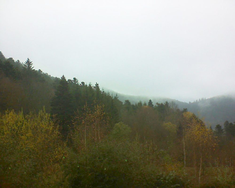 Le petit ballon vu depuis le Domaine Langmatt à Murbach le 26.11.2018 à 12:15 Le petit ballon (Alsace, Vosges) le 26.11.2018 à 12:15