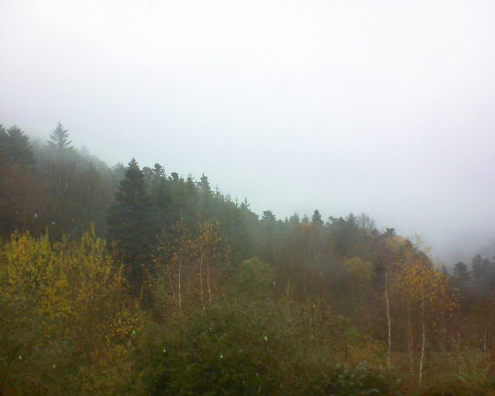 Le petit ballon vu depuis le Domaine Langmatt à Murbach le 27.11.2018 à 09:15 Le petit ballon (Alsace, Vosges) le 27.11.2018 à 09:15