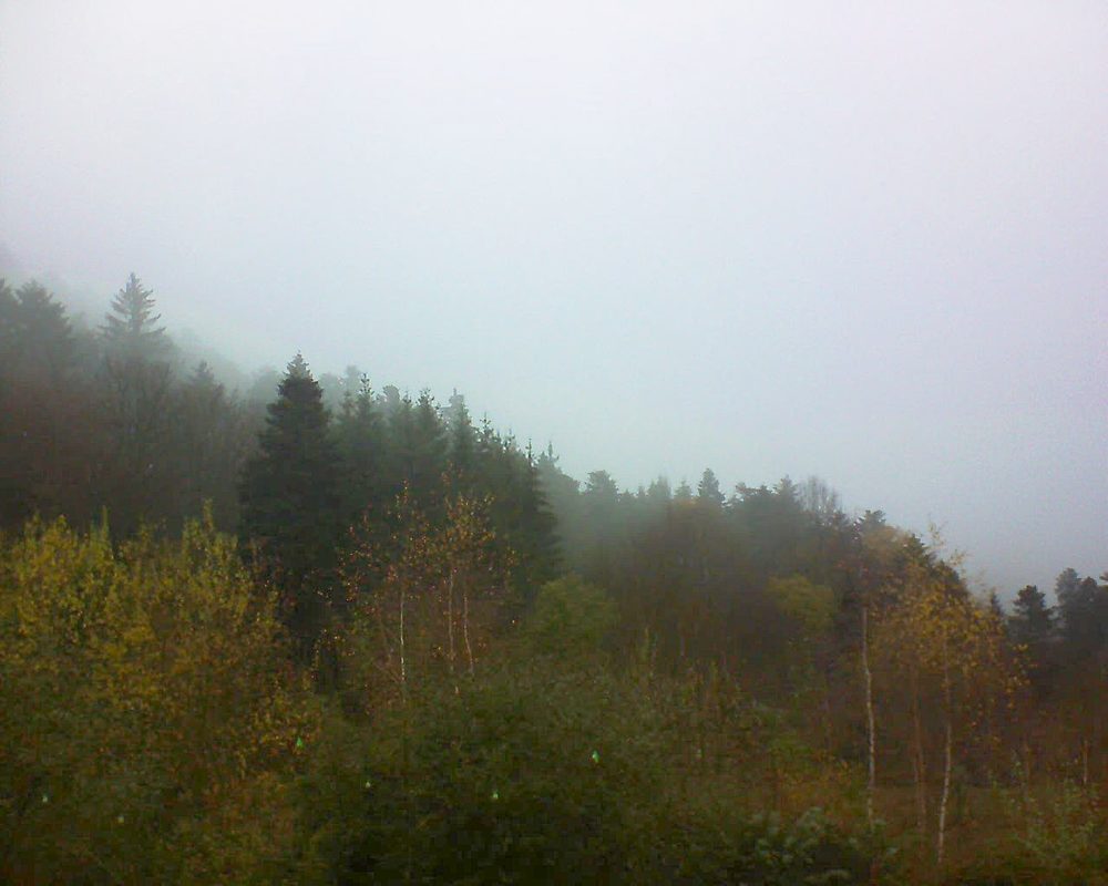 Le petit ballon vu depuis le Domaine Langmatt à Murbach le 27.11.2018 à 09:30 Le petit ballon (Alsace, Vosges) le 27.11.2018 à 09:30