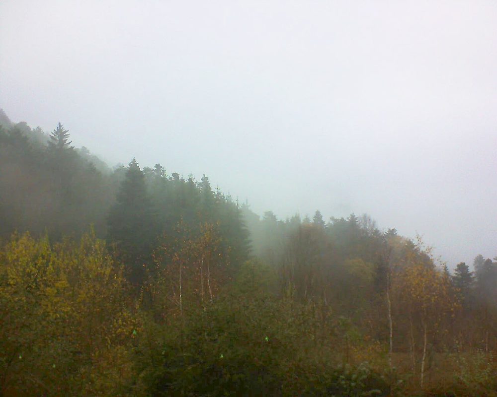 Le petit ballon vu depuis le Domaine Langmatt à Murbach le 27.11.2018 à 11:30 Le petit ballon (Alsace, Vosges) le 27.11.2018 à 11:30