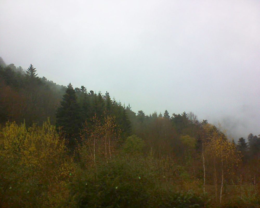 Le petit ballon vu depuis le Domaine Langmatt à Murbach le 27.11.2018 à 12:15 Le petit ballon (Alsace, Vosges) le 27.11.2018 à 12:15