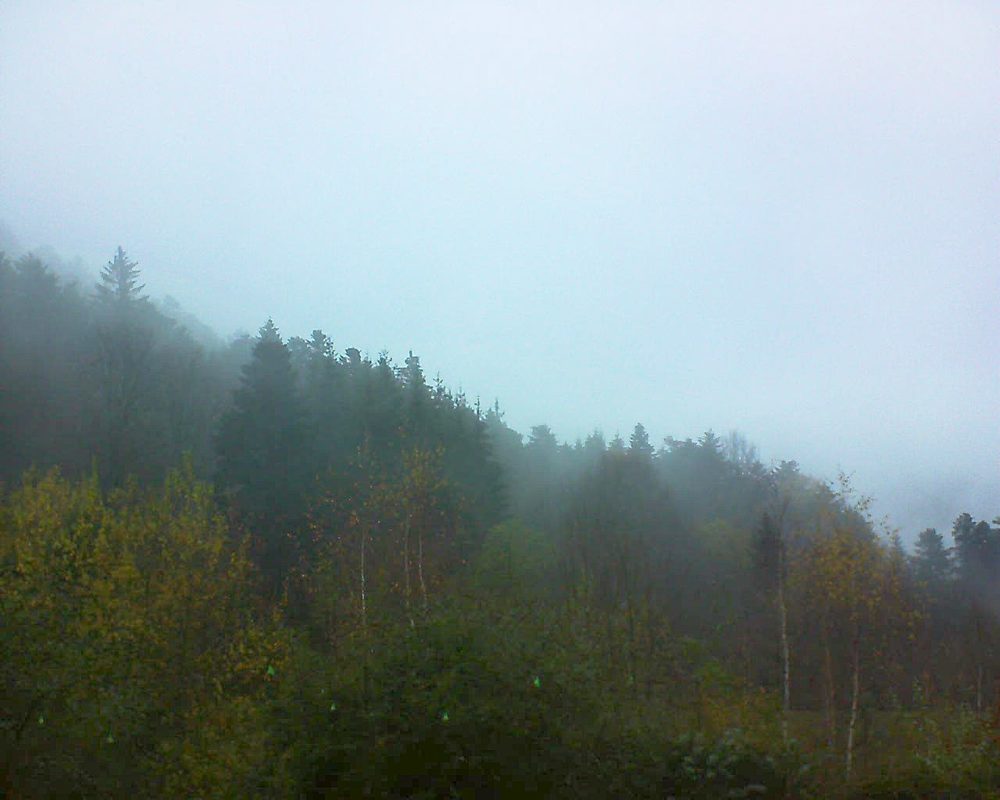 Le petit ballon vu depuis le Domaine Langmatt à Murbach le 27.11.2018 à 15:30 Le petit ballon (Alsace, Vosges) le 27.11.2018 à 15:30