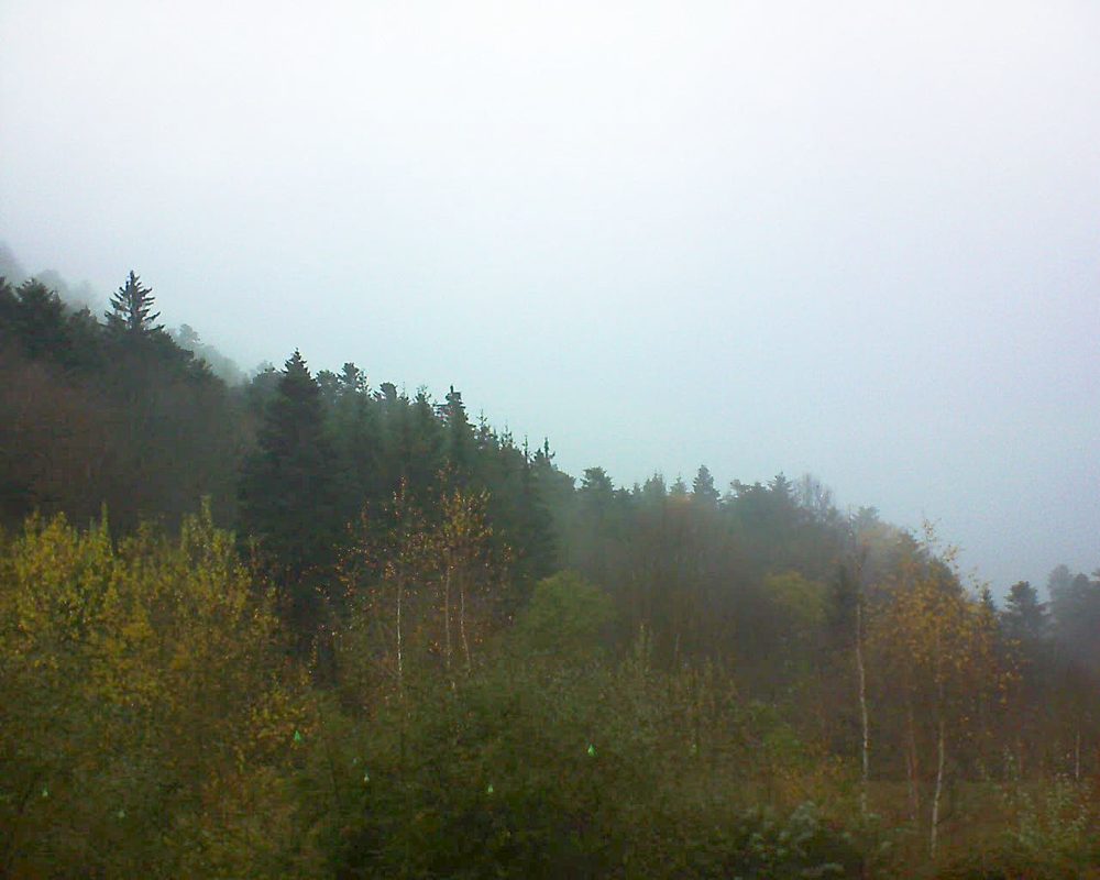 Le petit ballon vu depuis le Domaine Langmatt à Murbach le 27.11.2018 à 16:00 Le petit ballon (Alsace, Vosges) le 27.11.2018 à 16:00