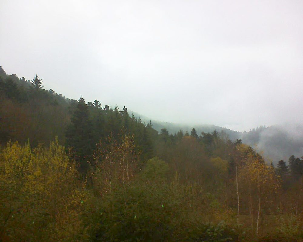 Le petit ballon vu depuis le Domaine Langmatt à Murbach le 28.11.2018 à 11:15 Le petit ballon (Alsace, Vosges) le 28.11.2018 à 11:15