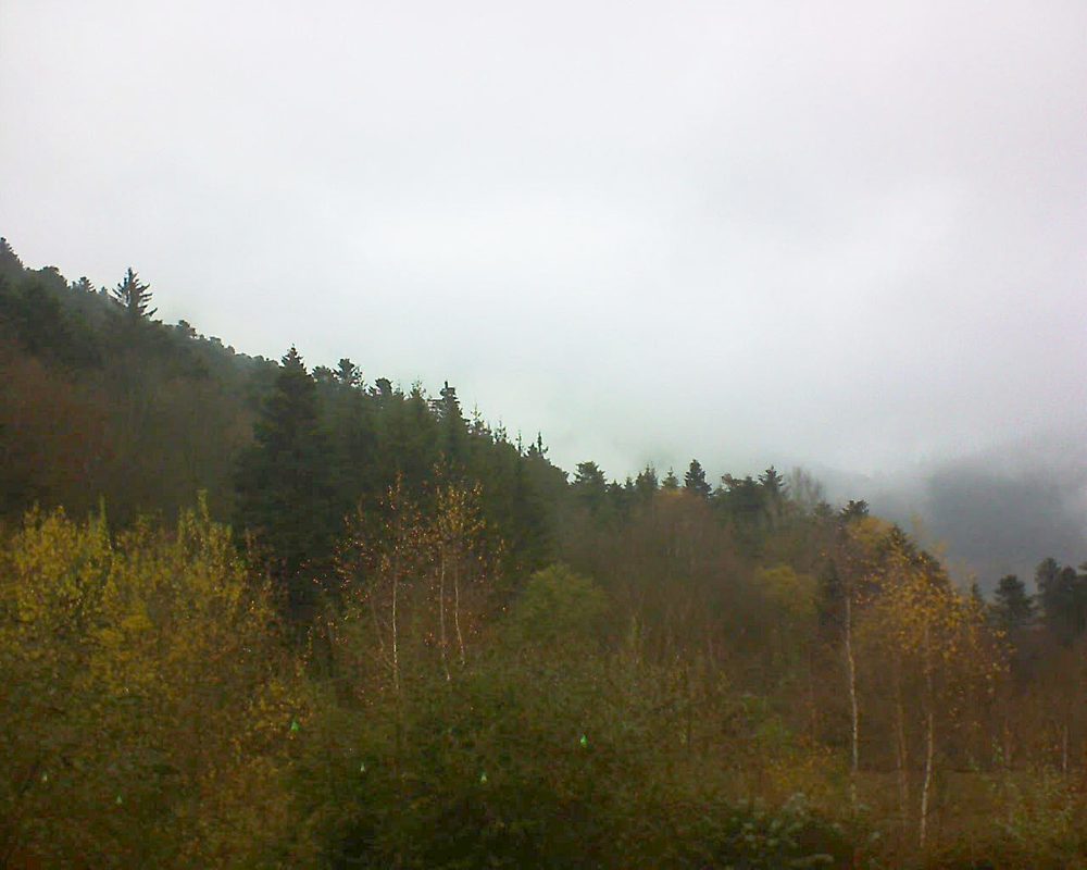 Le petit ballon vu depuis le Domaine Langmatt à Murbach le 28.11.2018 à 11:30 Le petit ballon (Alsace, Vosges) le 28.11.2018 à 11:30