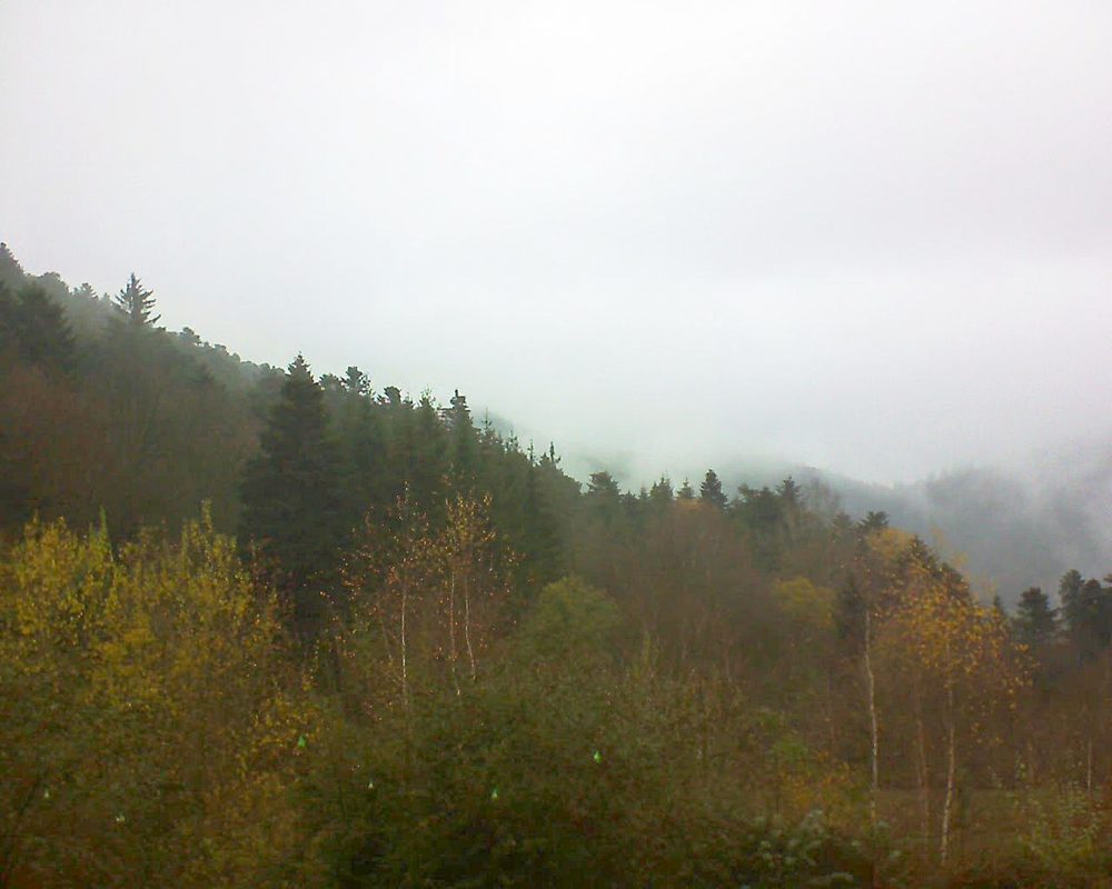 Le petit ballon vu depuis le Domaine Langmatt à Murbach le 28.11.2018 à 11:45 Le petit ballon (Alsace, Vosges) le 28.11.2018 à 11:45
