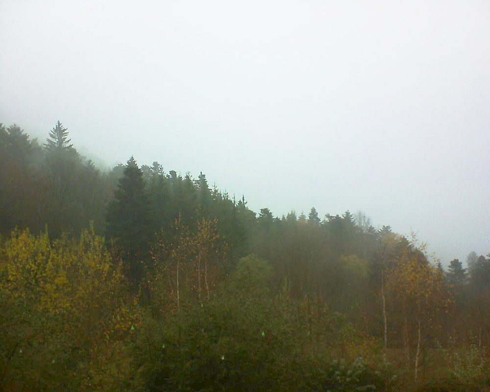 Le petit ballon vu depuis le Domaine Langmatt à Murbach le 28.11.2018 à 14:00 Le petit ballon (Alsace, Vosges) le 28.11.2018 à 14:00