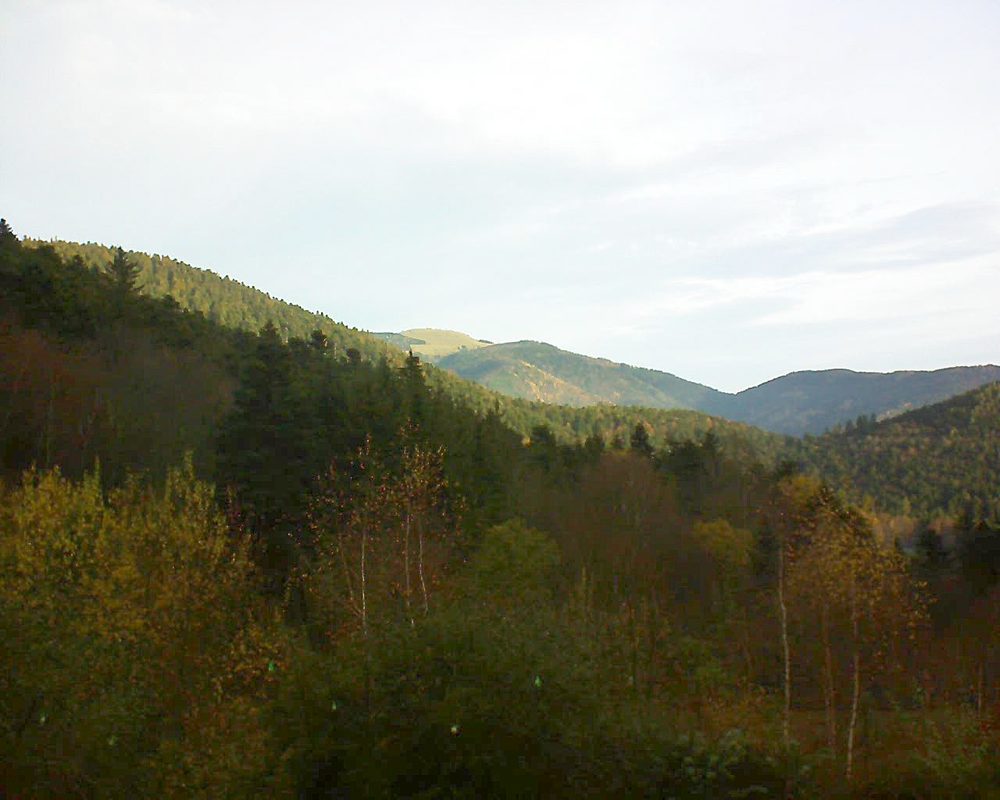 Le petit ballon vu depuis le Domaine Langmatt à Murbach le 29.11.2018 à 08:45 Le petit ballon (Alsace, Vosges) le 29.11.2018 à 08:45