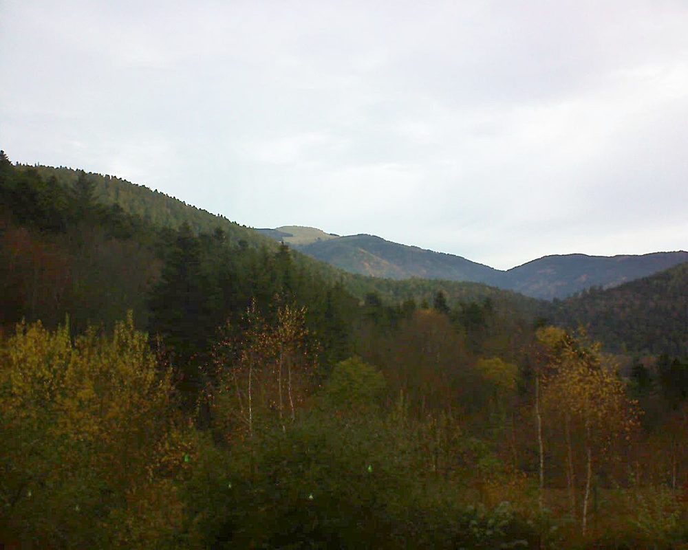 Le petit ballon vu depuis le Domaine Langmatt à Murbach le 29.11.2018 à 09:15 Le petit ballon (Alsace, Vosges) le 29.11.2018 à 09:15