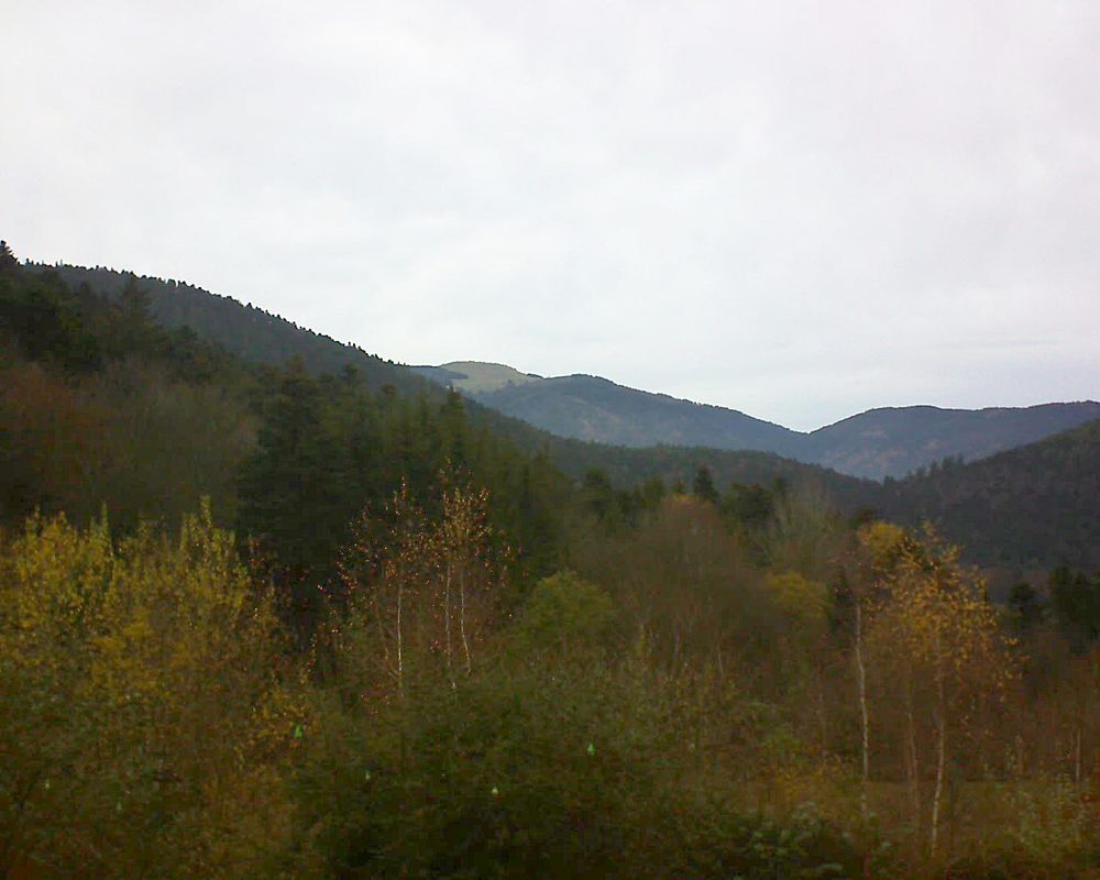 Le petit ballon vu depuis le Domaine Langmatt à Murbach le 29.11.2018 à 12:30 Le petit ballon (Alsace, Vosges) le 29.11.2018 à 12:30