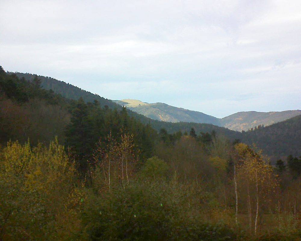 Le petit ballon vu depuis le Domaine Langmatt à Murbach le 29.11.2018 à 15:30 Le petit ballon (Alsace, Vosges) le 29.11.2018 à 15:30