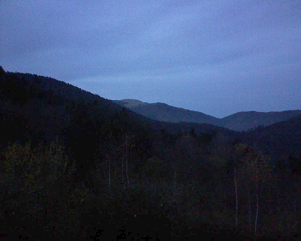 Le petit ballon vu depuis le Domaine Langmatt à Murbach le 29.11.2018 à 17:00 Le petit ballon (Alsace, Vosges) le 29.11.2018 à 17:00