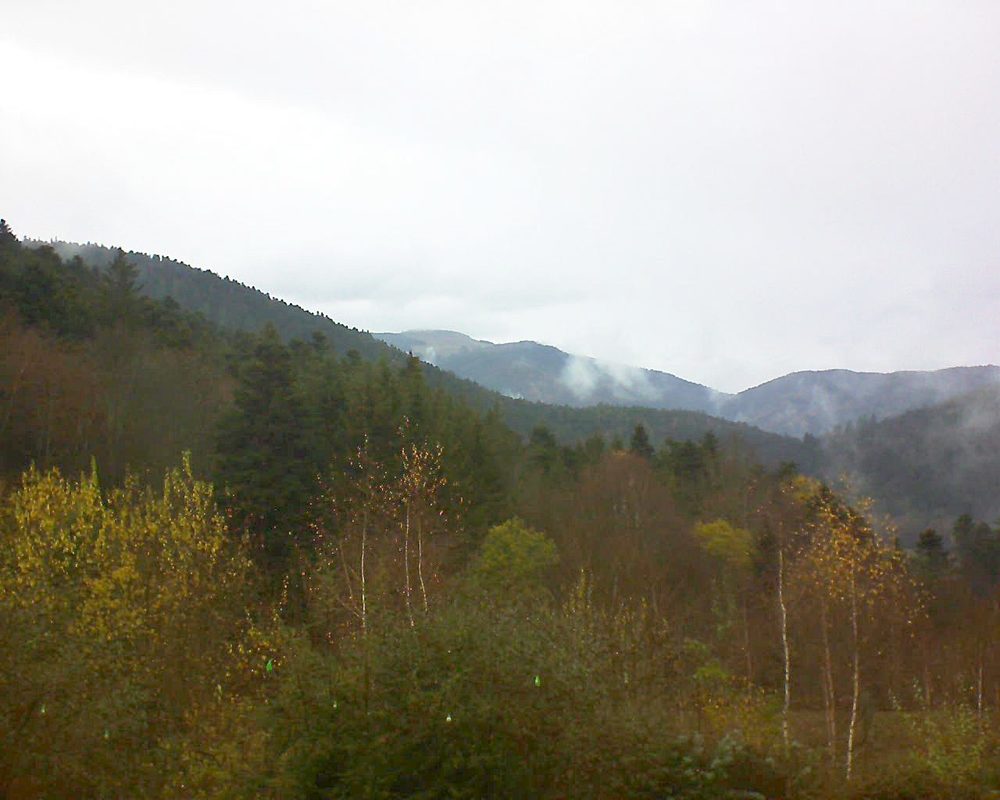 Le petit ballon vu depuis le Domaine Langmatt à Murbach le 30.11.2018 à 10:45 Le petit ballon (Alsace, Vosges) le 30.11.2018 à 10:45