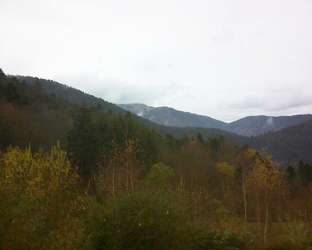 Le petit ballon vu depuis le Domaine Langmatt à Murbach le 30.11.2018 à 11:30 Le petit ballon (Alsace, Vosges) le 30.11.2018 à 11:30