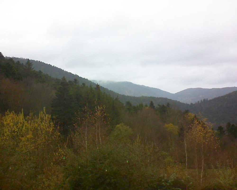 Le petit ballon vu depuis le Domaine Langmatt à Murbach le 30.11.2018 à 12:30 Le petit ballon (Alsace, Vosges) le 30.11.2018 à 12:30
