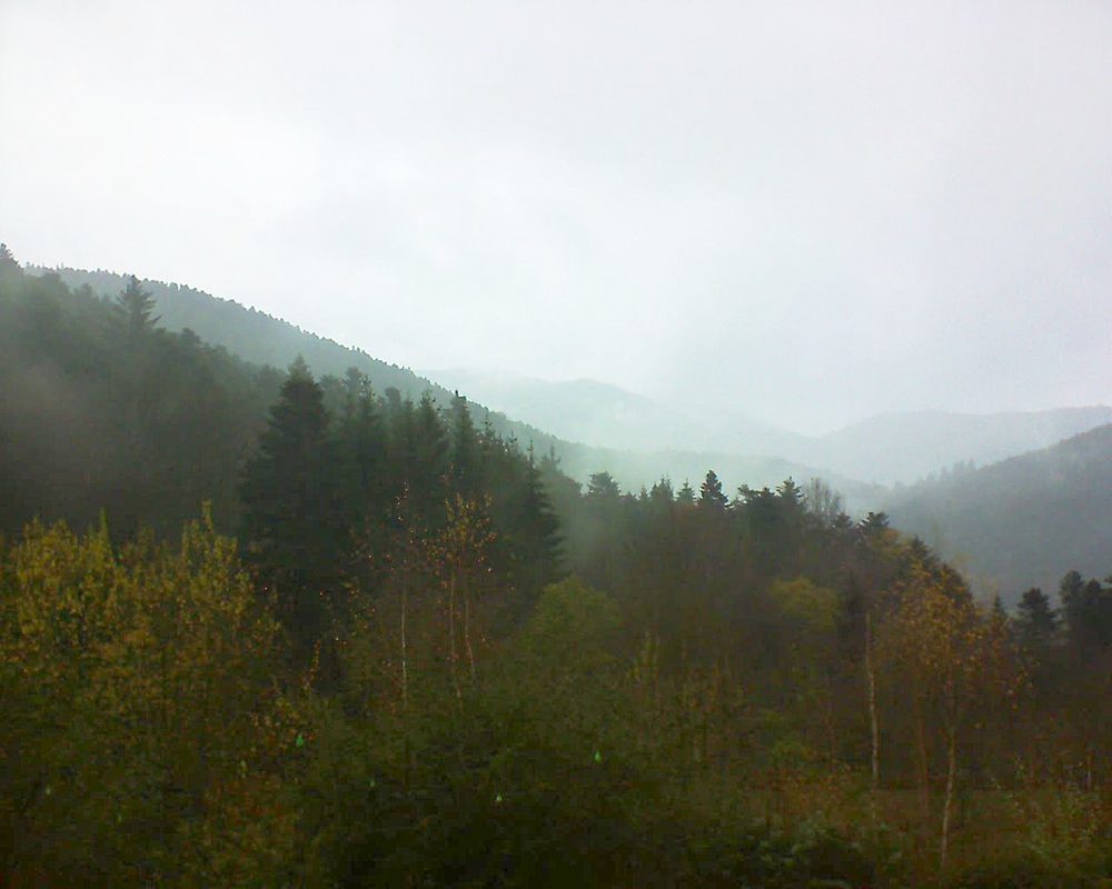Le petit ballon vu depuis le Domaine Langmatt à Murbach le 30.11.2018 à 13:30 Le petit ballon (Alsace, Vosges) le 30.11.2018 à 13:30