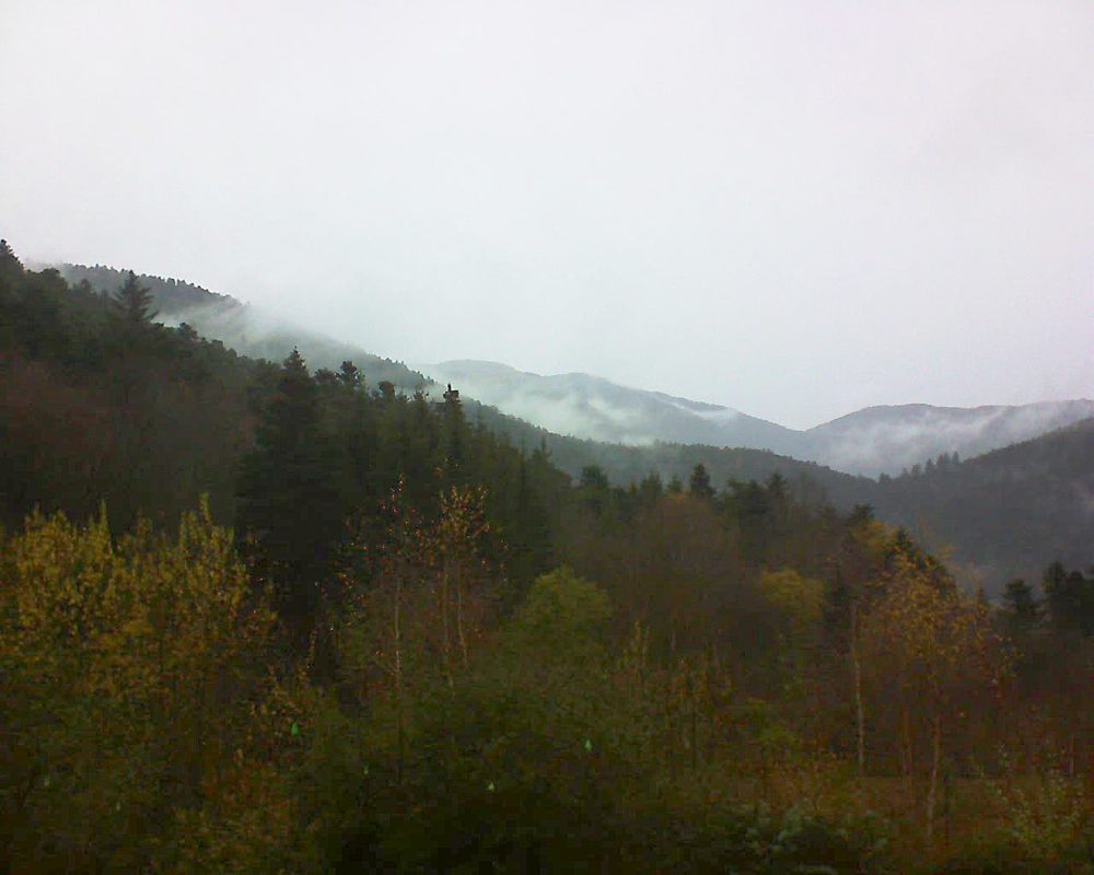 Le petit ballon vu depuis le Domaine Langmatt à Murbach le 30.11.2018 à 14:30 Le petit ballon (Alsace, Vosges) le 30.11.2018 à 14:30