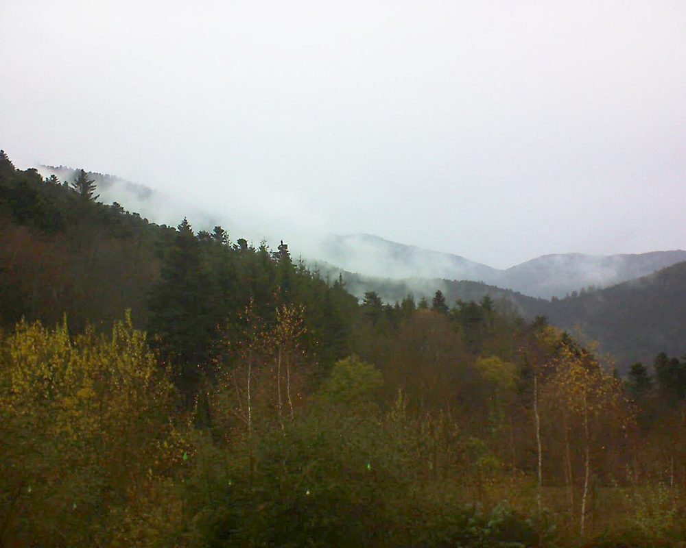 Le petit ballon vu depuis le Domaine Langmatt à Murbach le 30.11.2018 à 14:45 Le petit ballon (Alsace, Vosges) le 30.11.2018 à 14:45