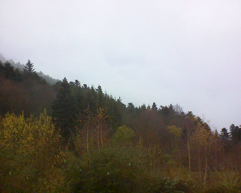 Le petit ballon vu depuis le Domaine Langmatt à Murbach le 30.11.2018 à 15:30 Le petit ballon (Alsace, Vosges) le 30.11.2018 à 15:30