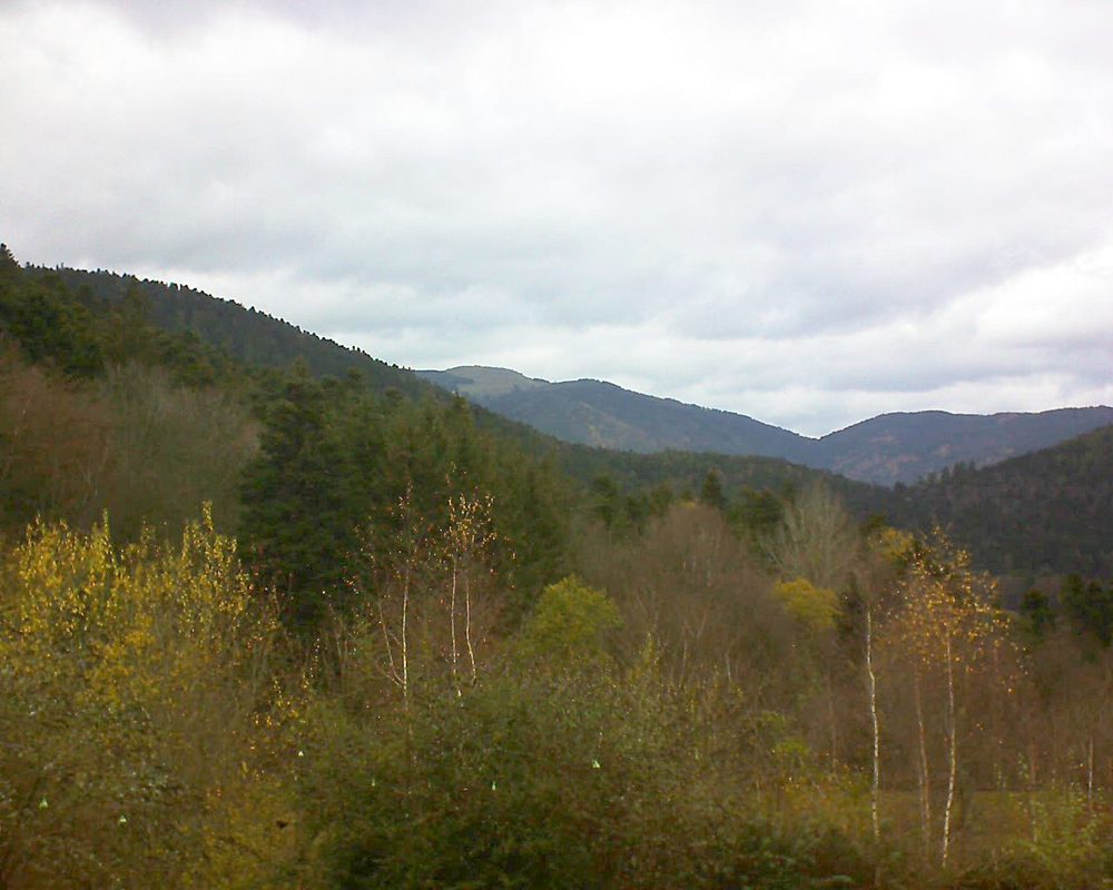 Le petit ballon vu depuis le Domaine Langmatt à Murbach le 01.12.2018 à 13:00 Le petit ballon (Alsace, Vosges) le 01.12.2018 à 13:00