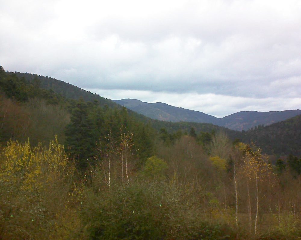 Le petit ballon vu depuis le Domaine Langmatt à Murbach le 01.12.2018 à 14:15 Le petit ballon (Alsace, Vosges) le 01.12.2018 à 14:15